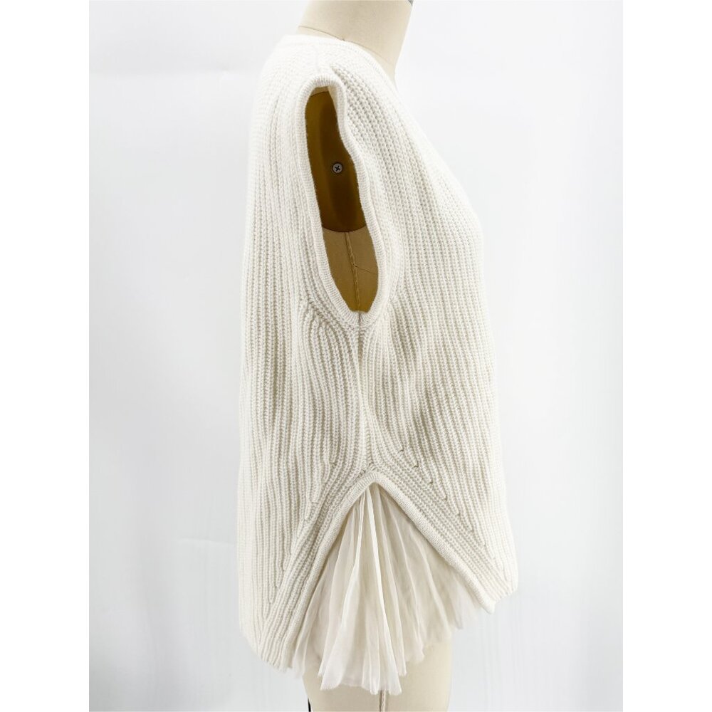 CO|TE Knit Sweater Vest Ribbed Design w/ Decorative Applique M - Picture 3 of 10